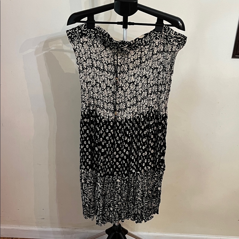NWT Chaudru Chic Black and White Floral Maxi Dress